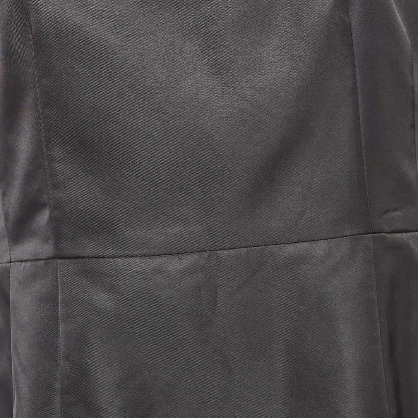 Prada Black Nylon Triangular Pouch Detail Mini Dress S In Good Condition In Dubai, Al Qouz 2