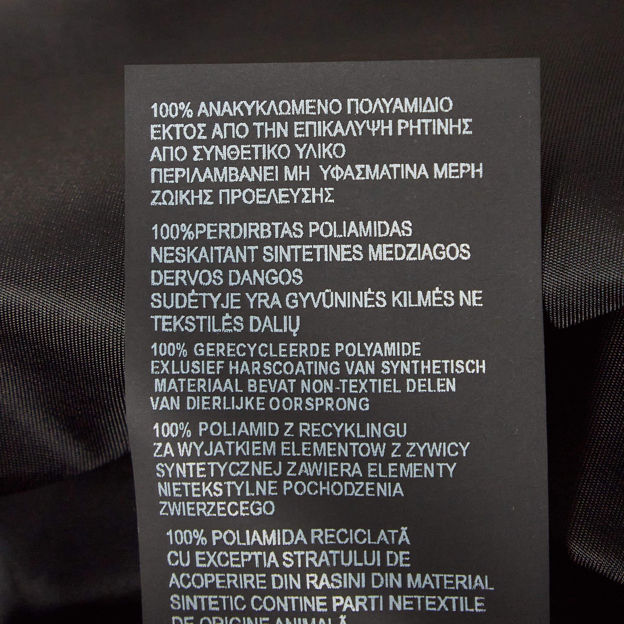 Prada Black Nylon Triangular Pouch Detail Mini Dress S 3