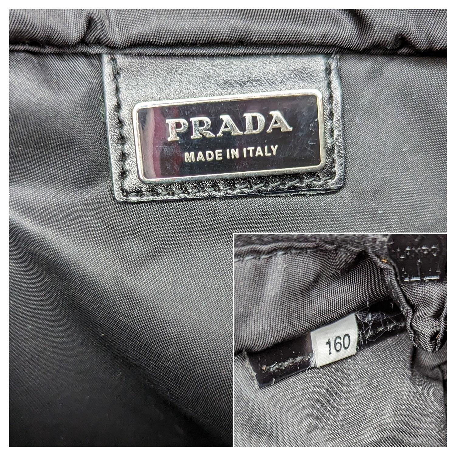 Prada Black Nylon Vela Flat Crossbody Messenger 3