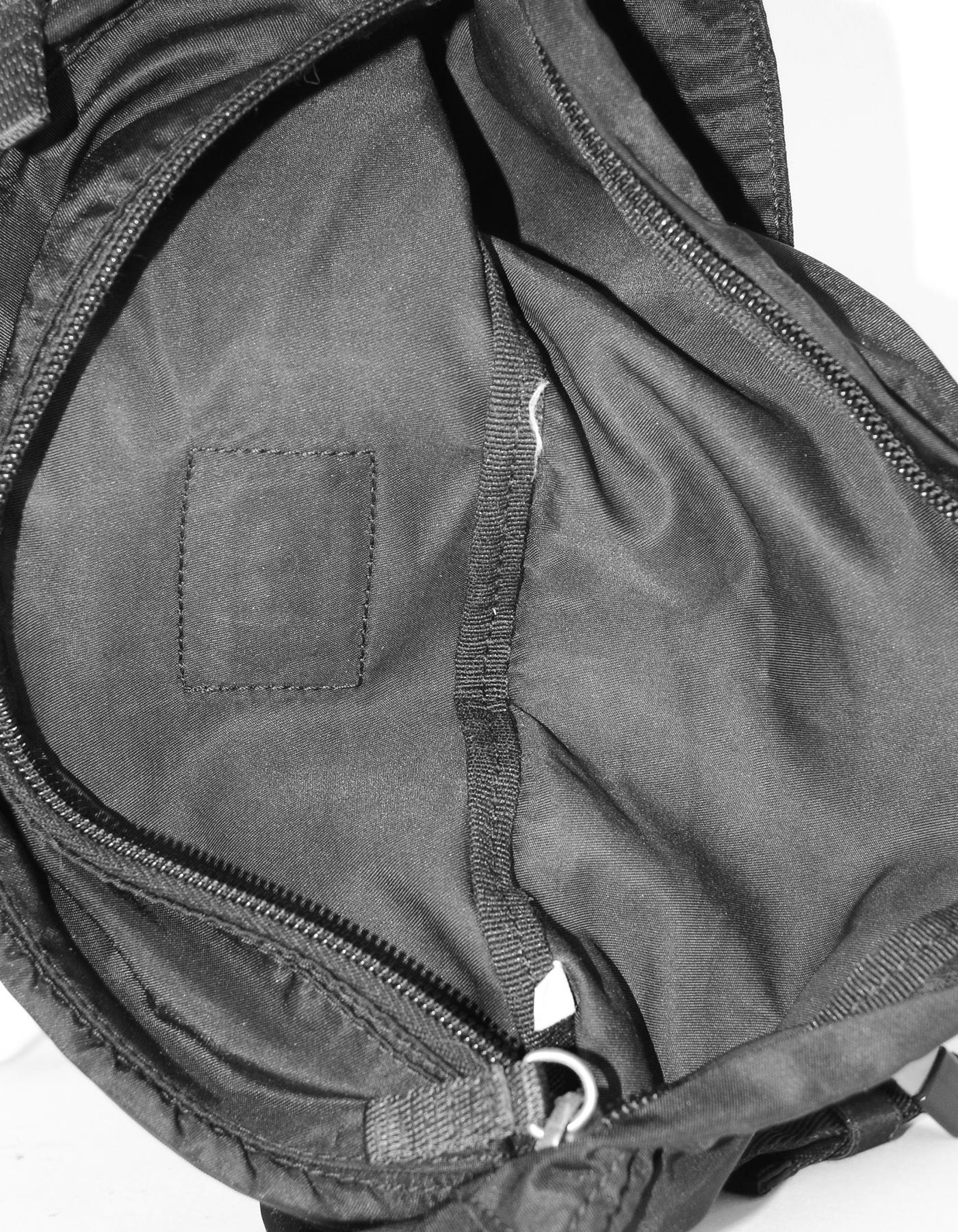 Prada Black Nylon Zip Front Waist Bag/Fanny Pack 1