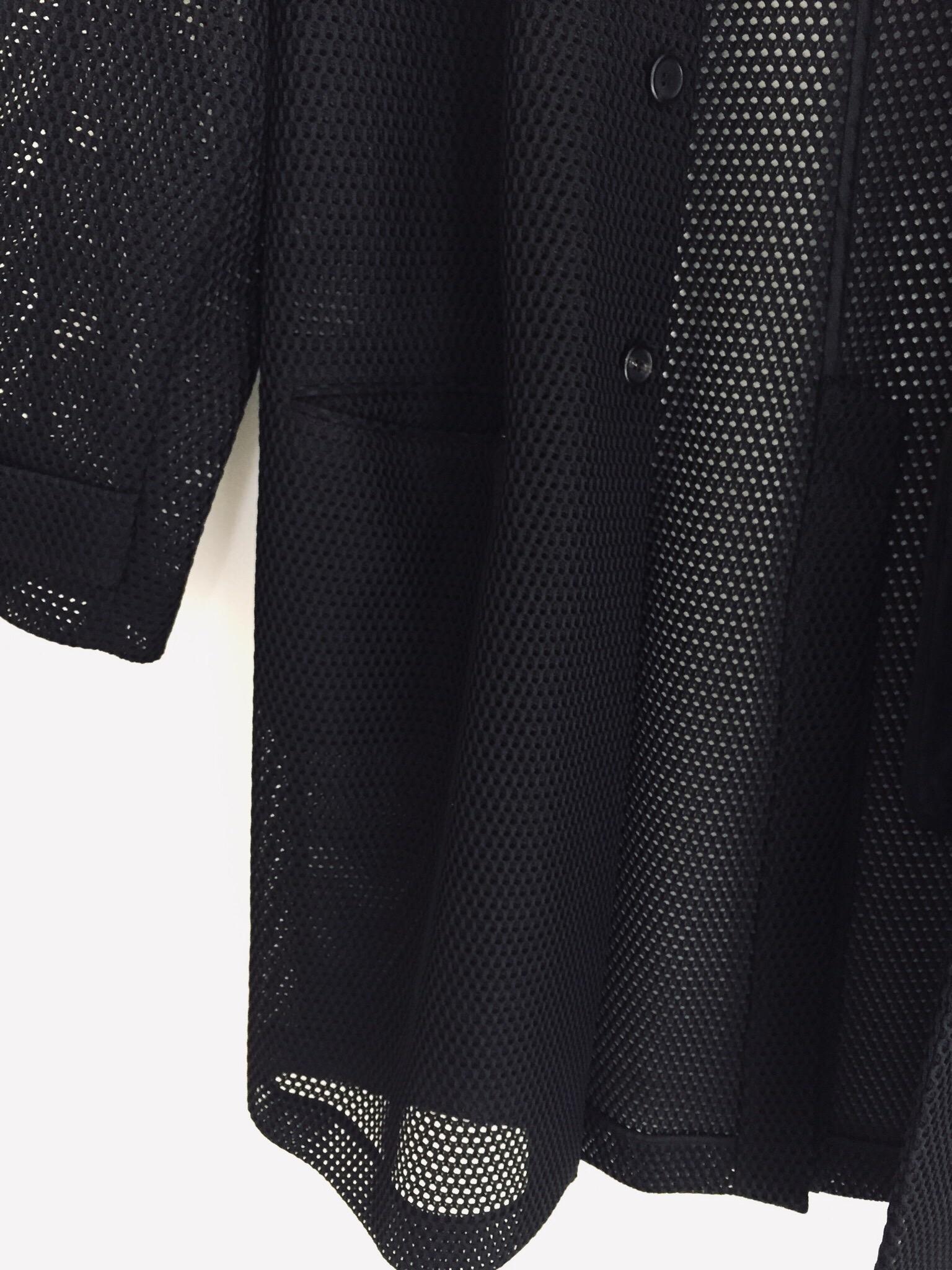 Prada Black Overcoat Made in Italy For Sale 10