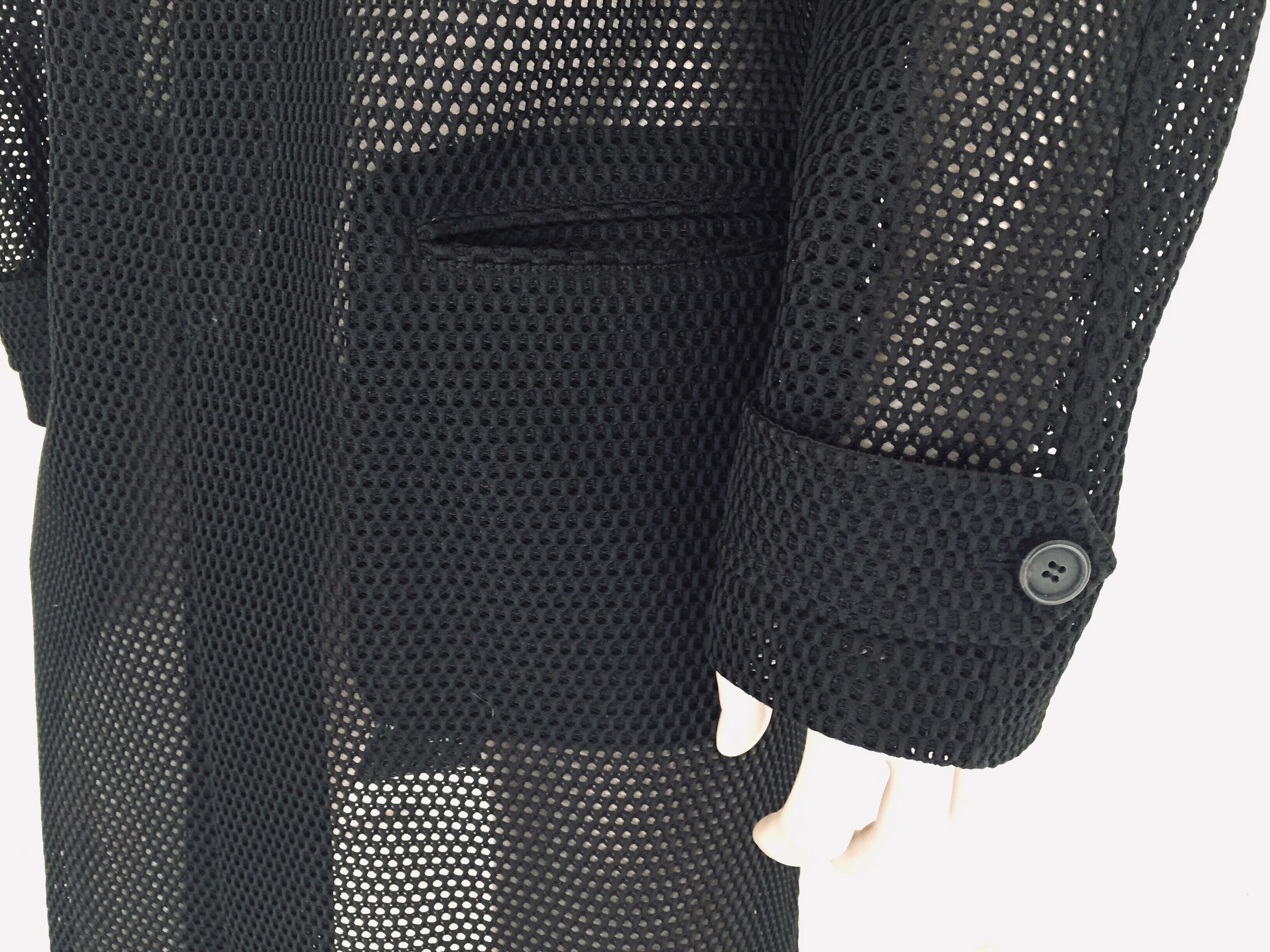 Prada Black Overcoat Made in Italy For Sale 1