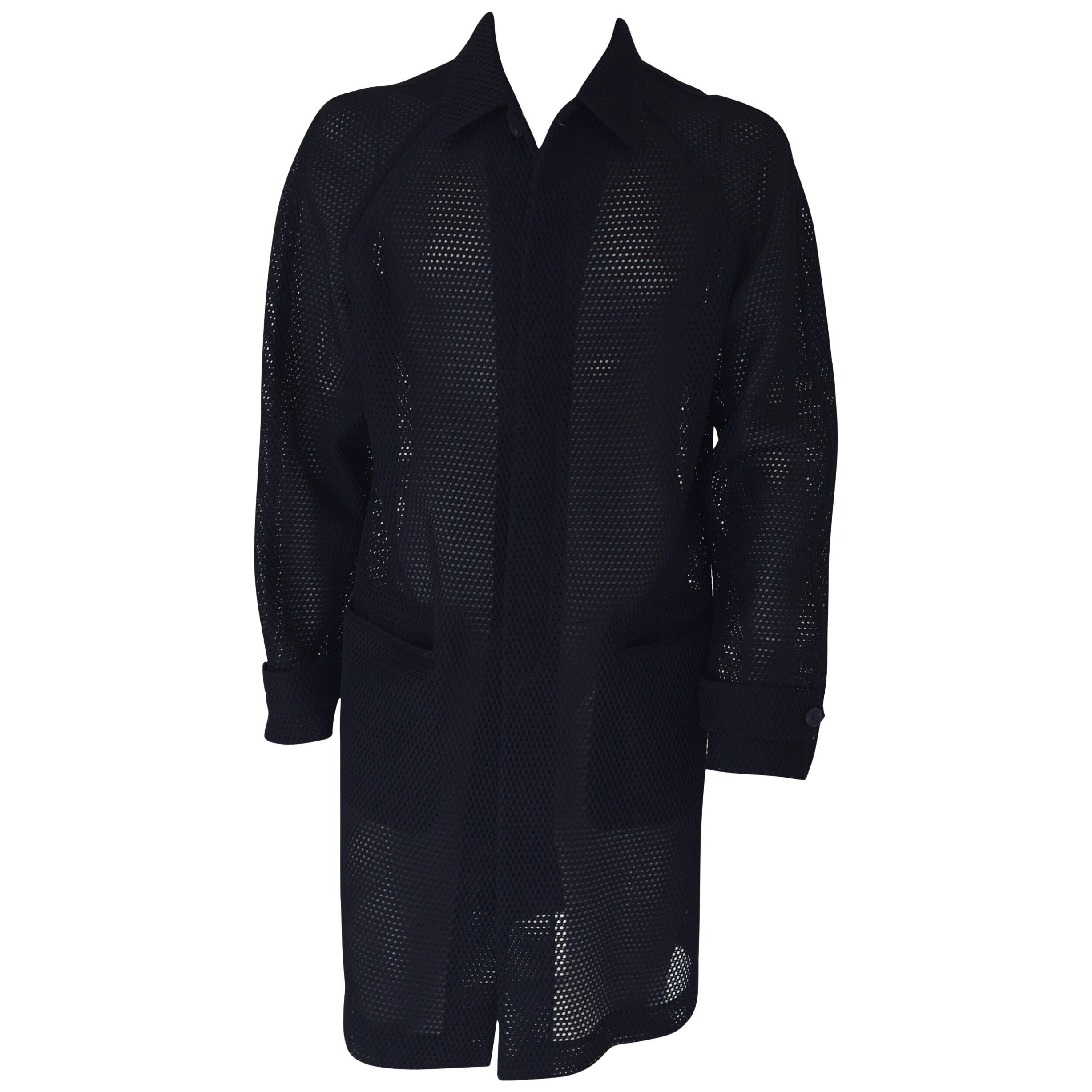 Prada - Manteau noir fabriqué en Italie en vente