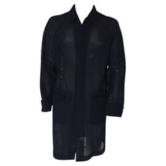 Prada Schwarzer Overcoat, hergestellt in Italien