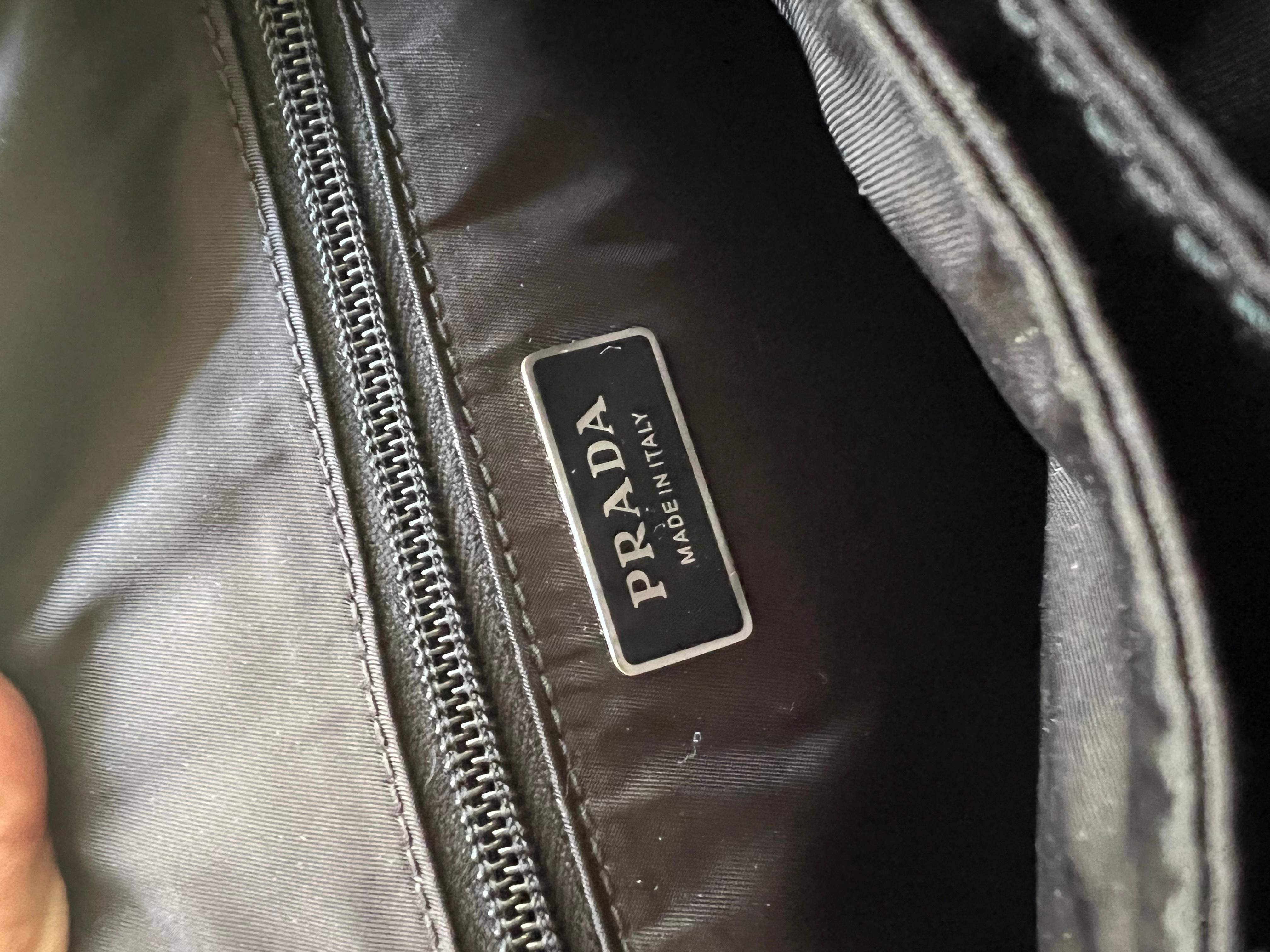 Prada Black Padded Nylon Shoulder Bag 8