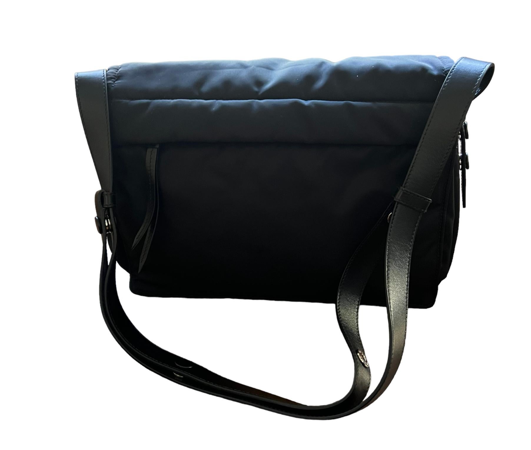 Prada Black Padded Nylon Shoulder Bag 1