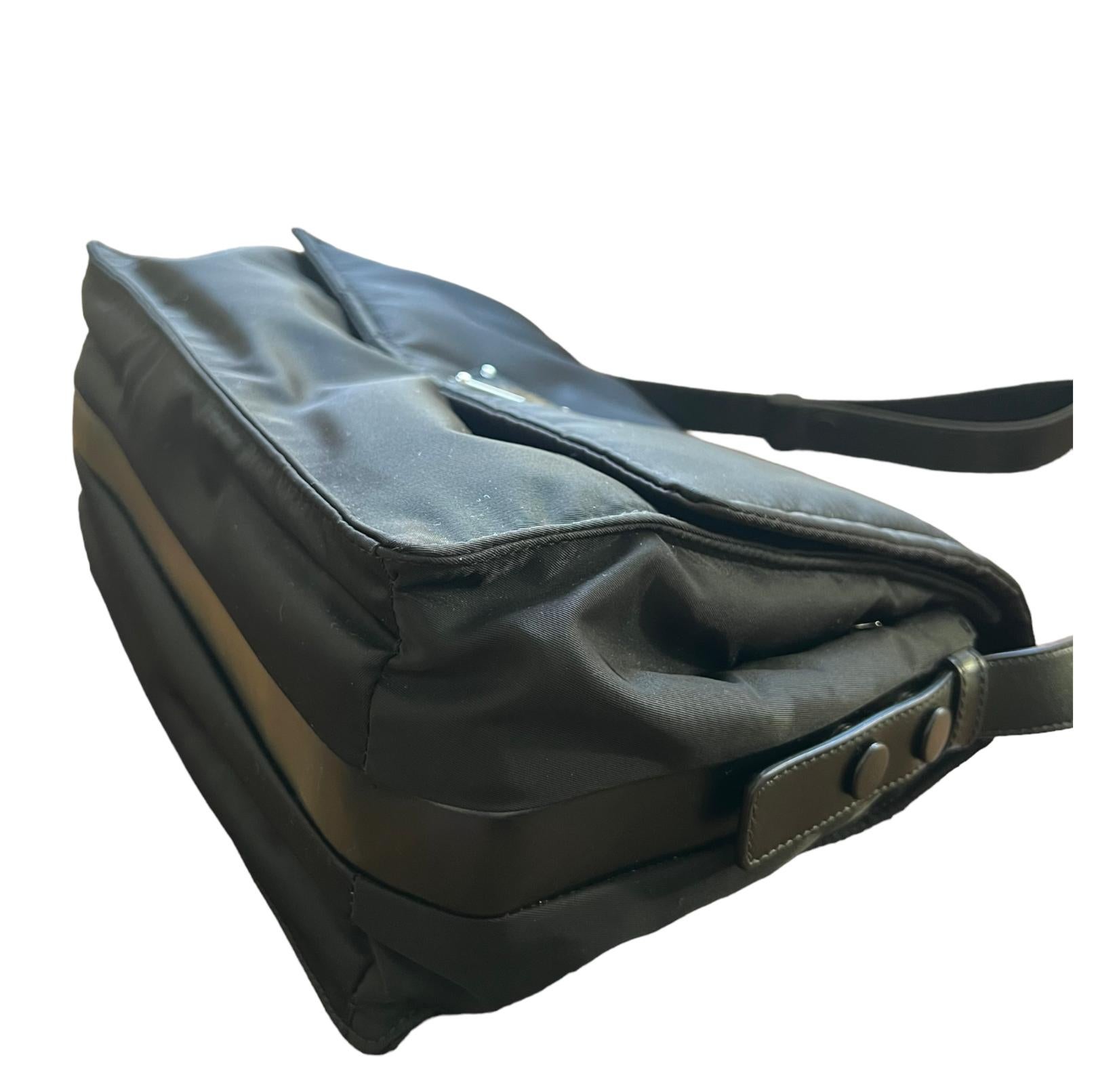 Prada Black Padded Nylon Shoulder Bag 5