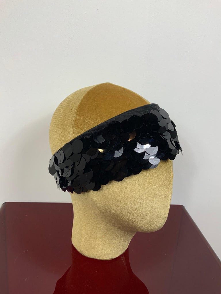 Prada black paillettes headband at 1stDibs | yellow prada beanie