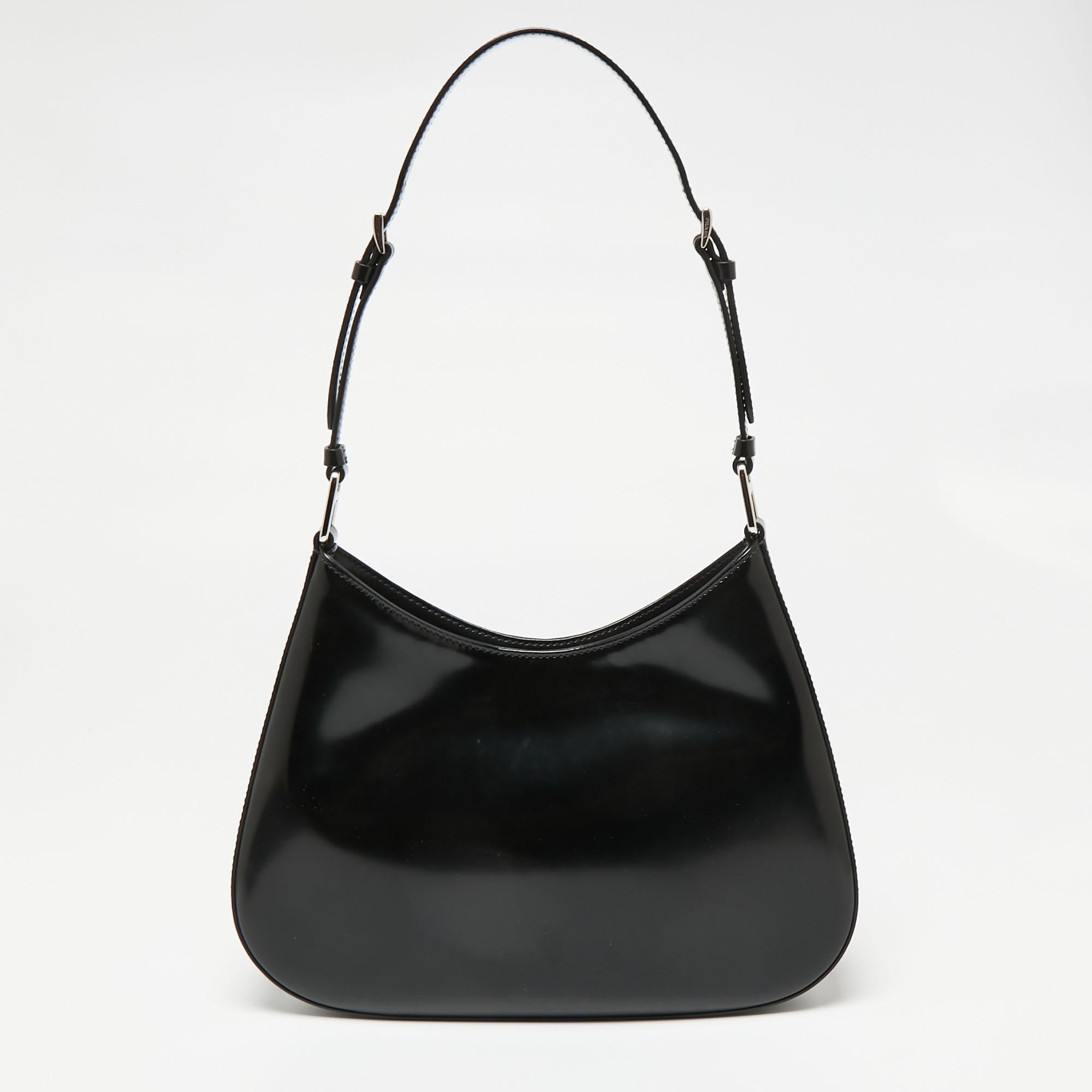 Prada Pre-Owned logo-plaque two-way bag - Black