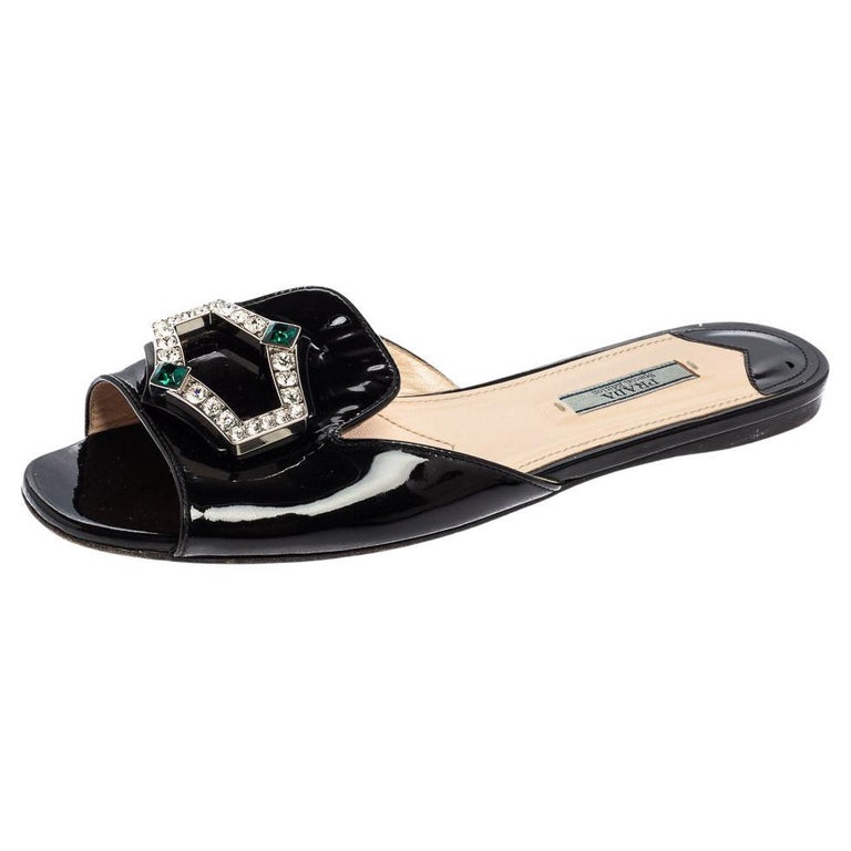 prada crystal flats