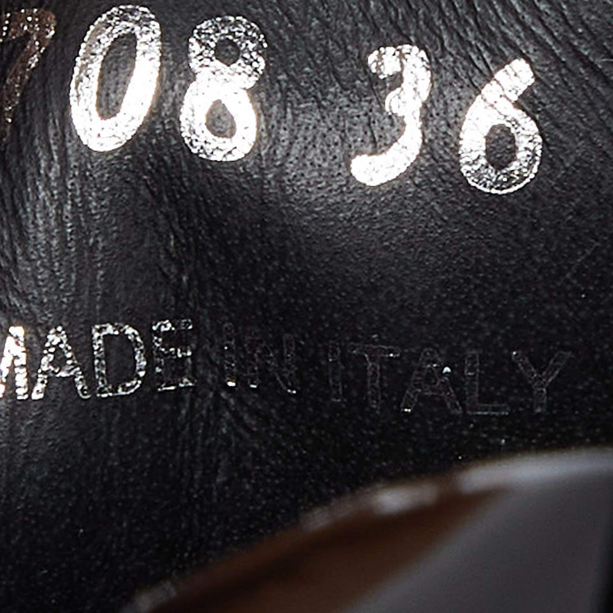 Prada Black Patent Leather Monolith Platform Derby Sneakers Size 36 3