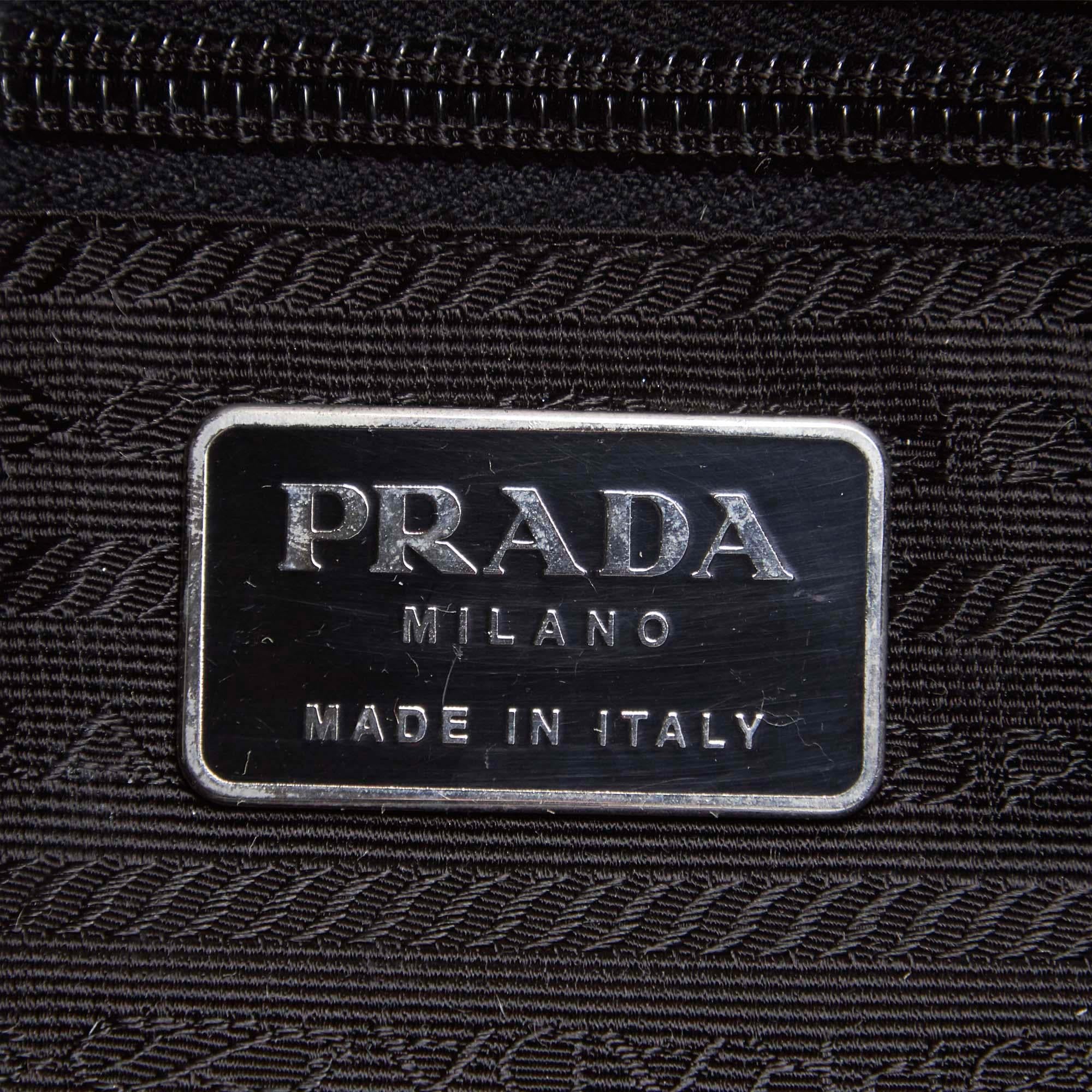 Prada Black Patent Leather Shoulder Bag 2