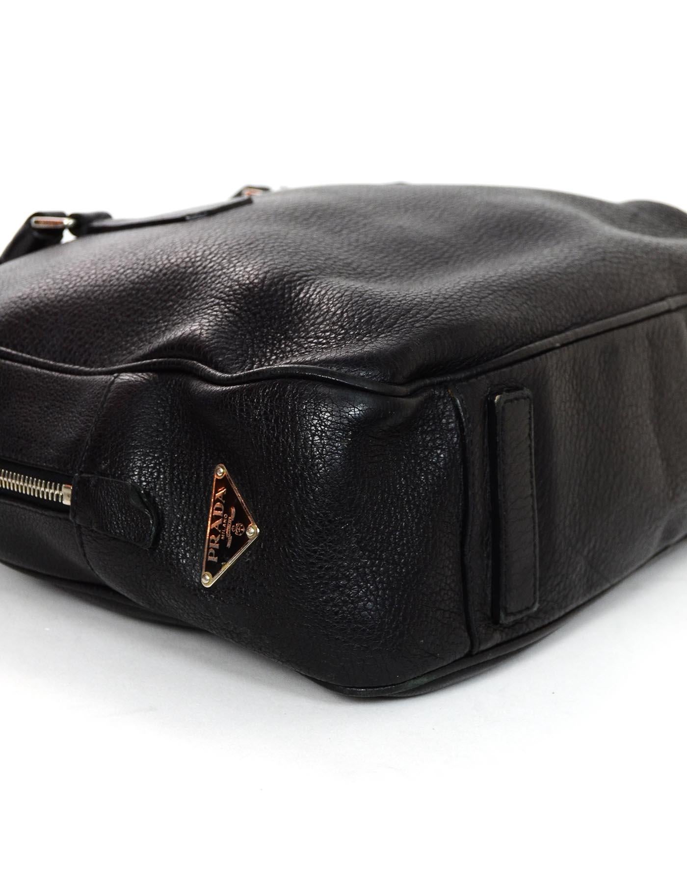 pebbled leather briefcase
