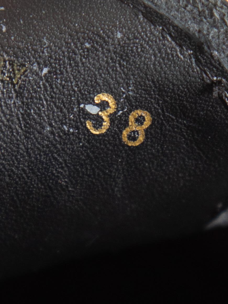 Prada Black Platform Leather Brogues Size IT 38 For Sale 2