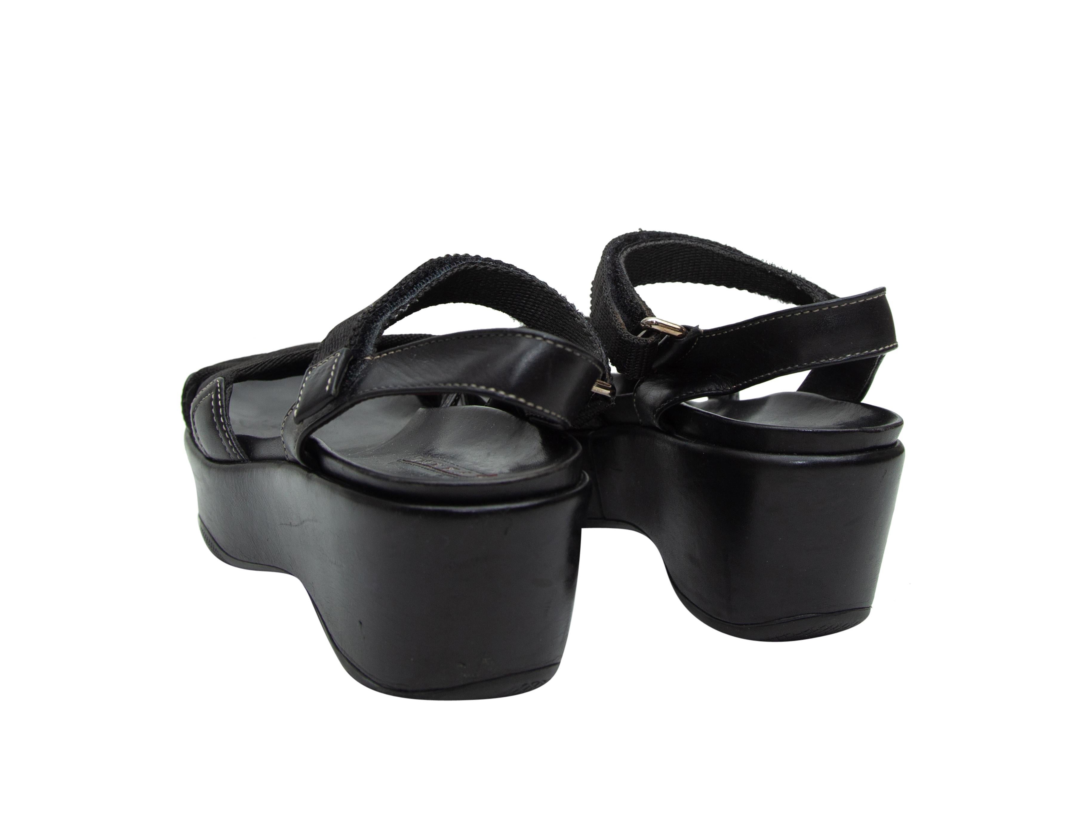 prada black platform sandals