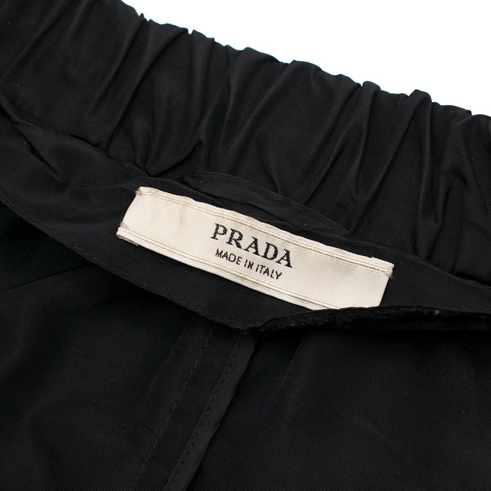 Prada Black Pleated Short Jacket	 Size US 4 3