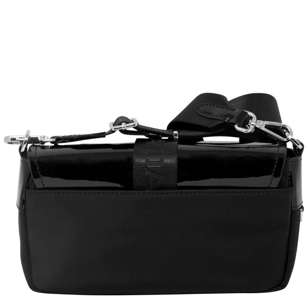 Prada Black Pocket Nylon Bag In Excellent Condition For Sale In Atlanta, GA