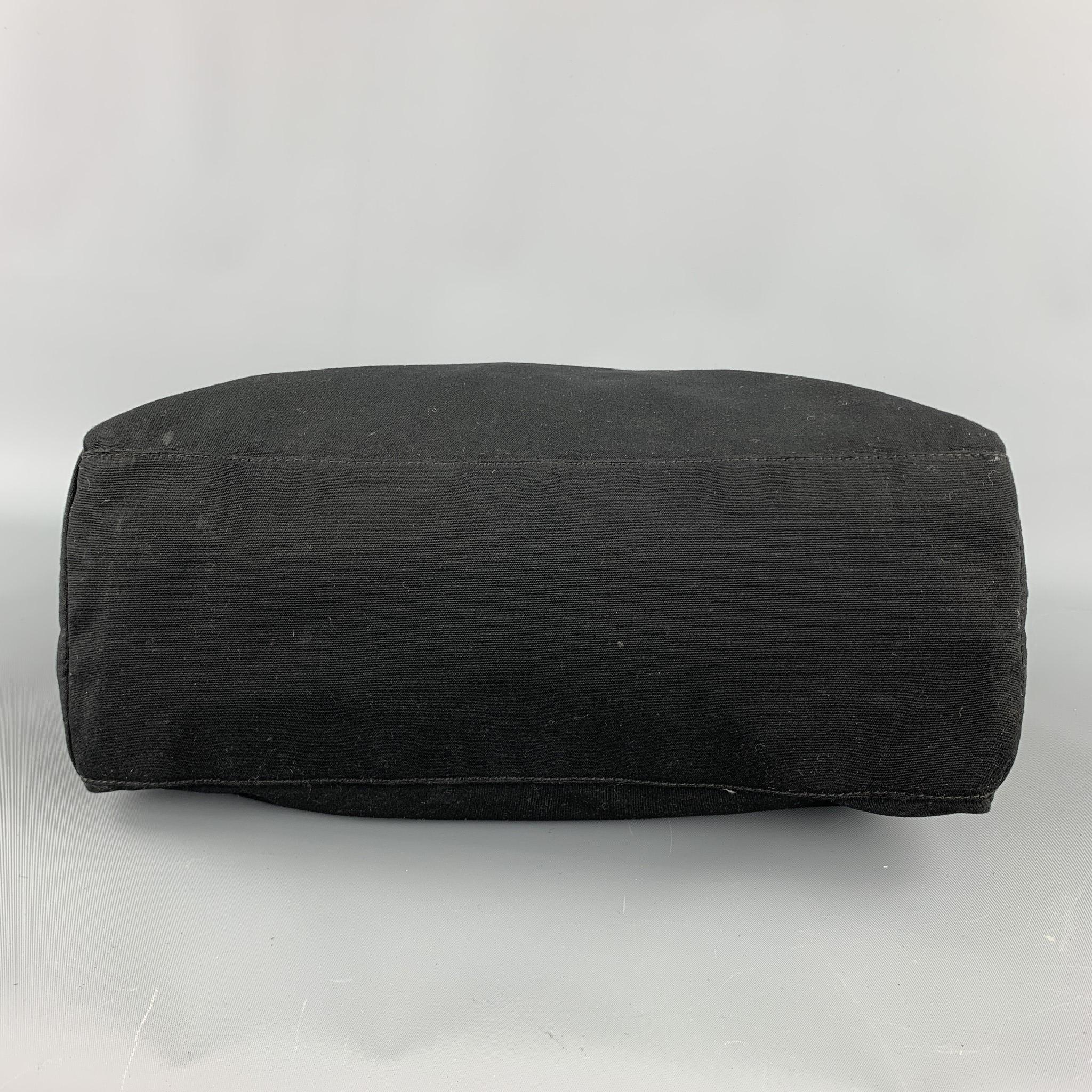 PRADA Black Polyamide Canvas Messenger Handbag 1
