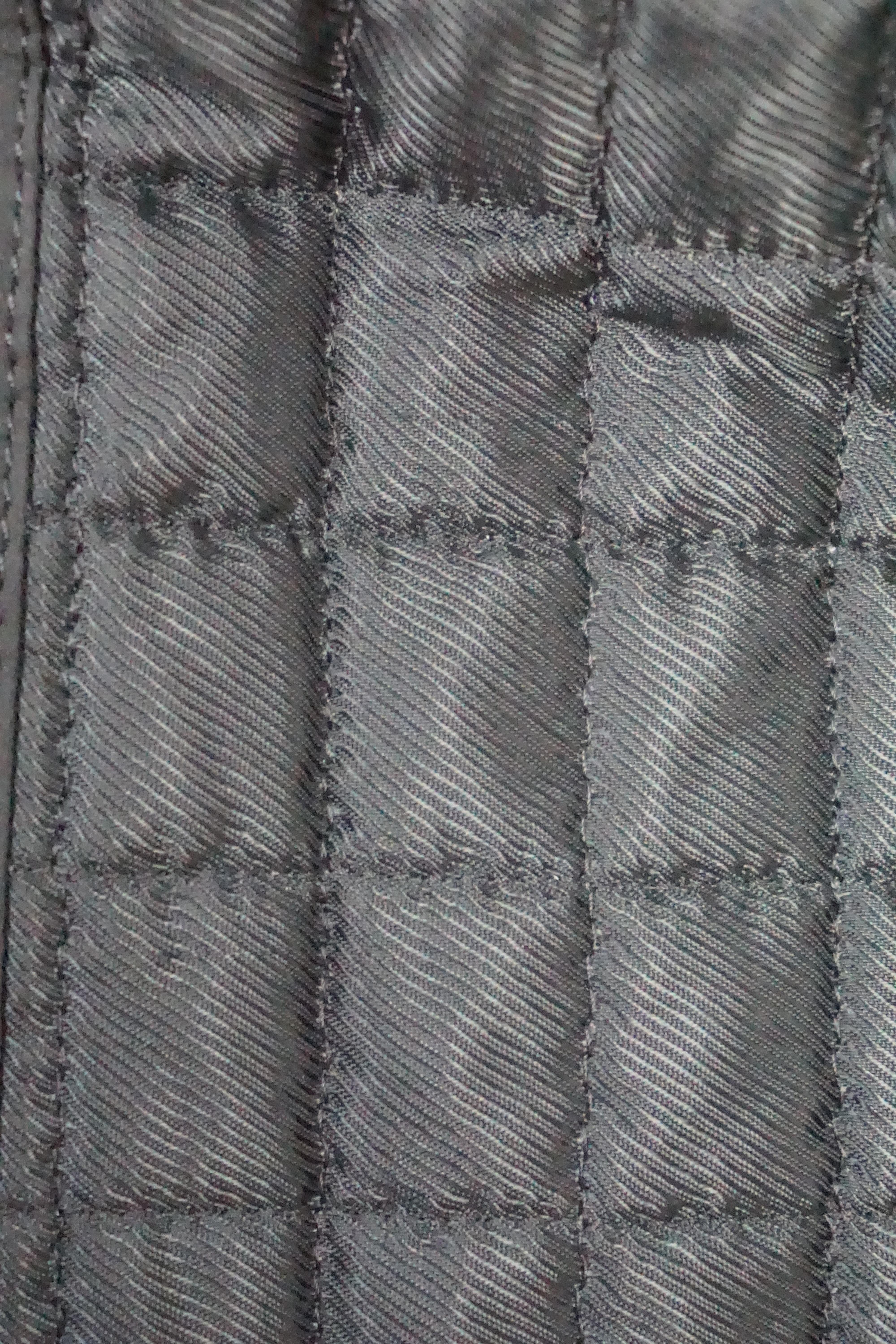 Prada Black Puffer Nylon w/ Silver Buckle Belt Jacket - Medium  1