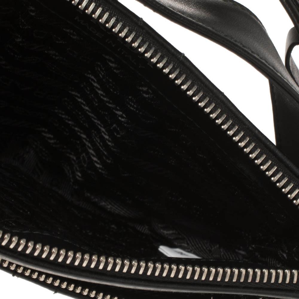 Prada Black Quilted Leather Belt Bag 3