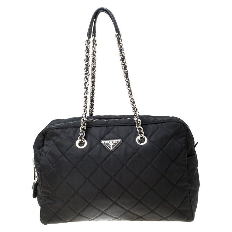 prada quilted shoulder bag