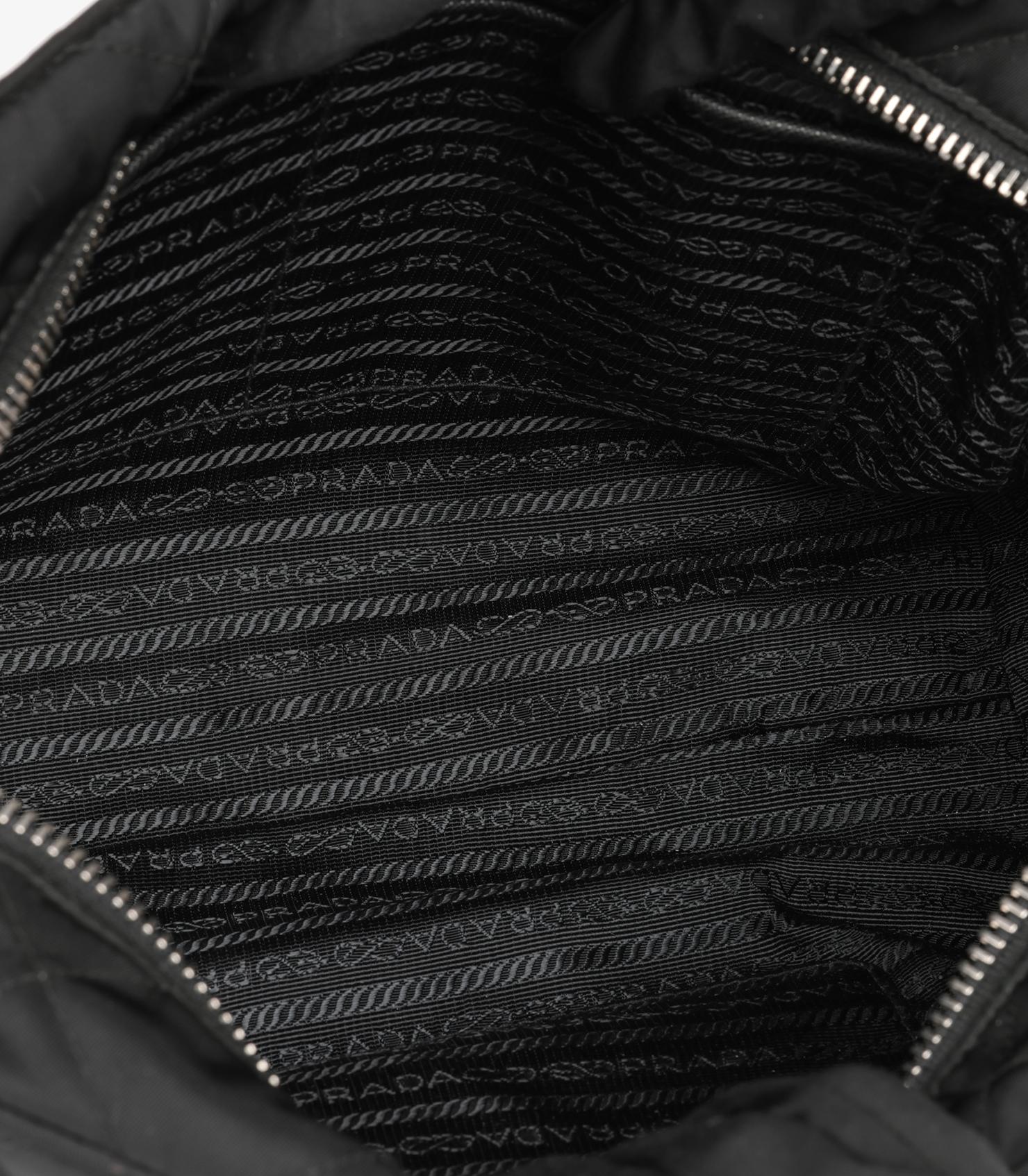 Prada Black Quilted Nylon Tessuto Impuntu Shoulder Bag 4