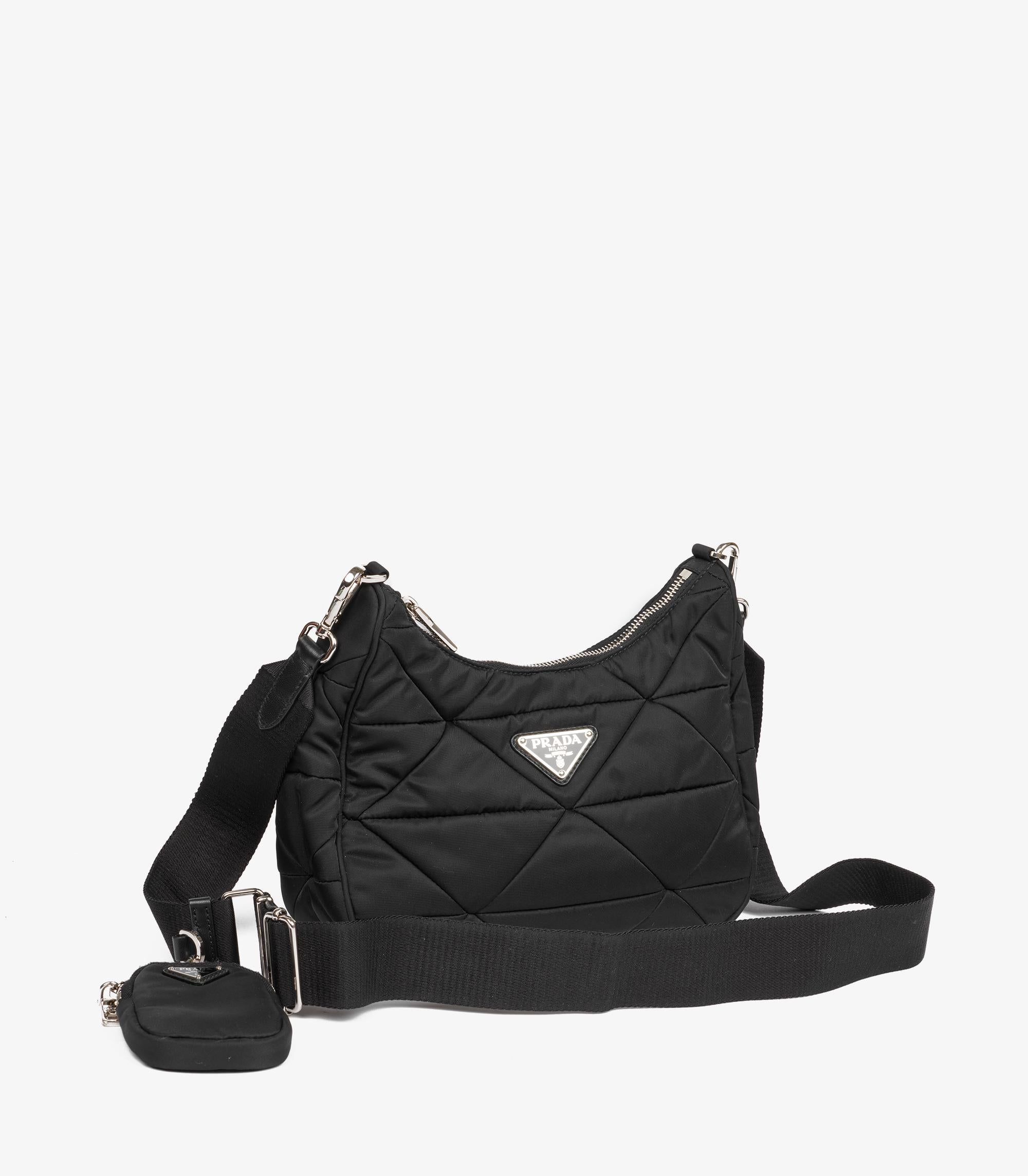 Prada Black Quilted Padded Nylon Re-Nylon Shoulder Bag

Product Details
Xupes Ref: HB5734
Brand: Prada
Model: Re-Nylon Shoulder Bag
Type: Shoulder, Crossbody
Serial Number: 25
Age: 2022
RRP: £1,750
Accompanied By: Prada Dust Bag, Small Dust Bag,