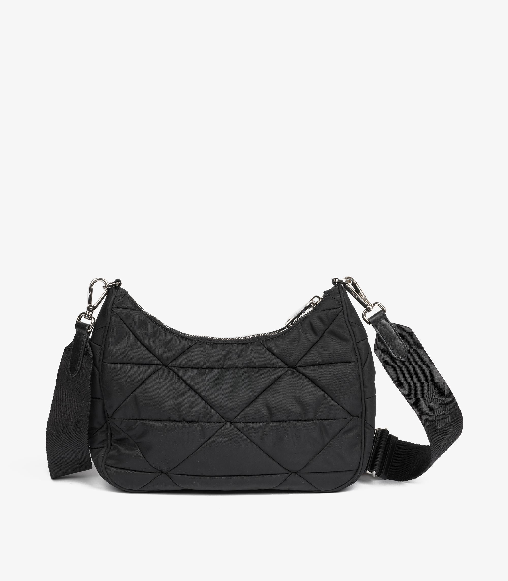 Women's or Men's Prada Black Quilted Padded Nylon Re-Nylon Shoulder Bag
