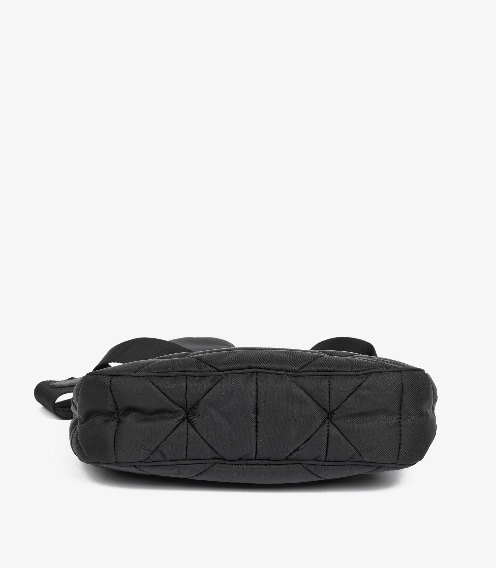 Prada Black Quilted Padded Nylon Re-Nylon Shoulder Bag 2