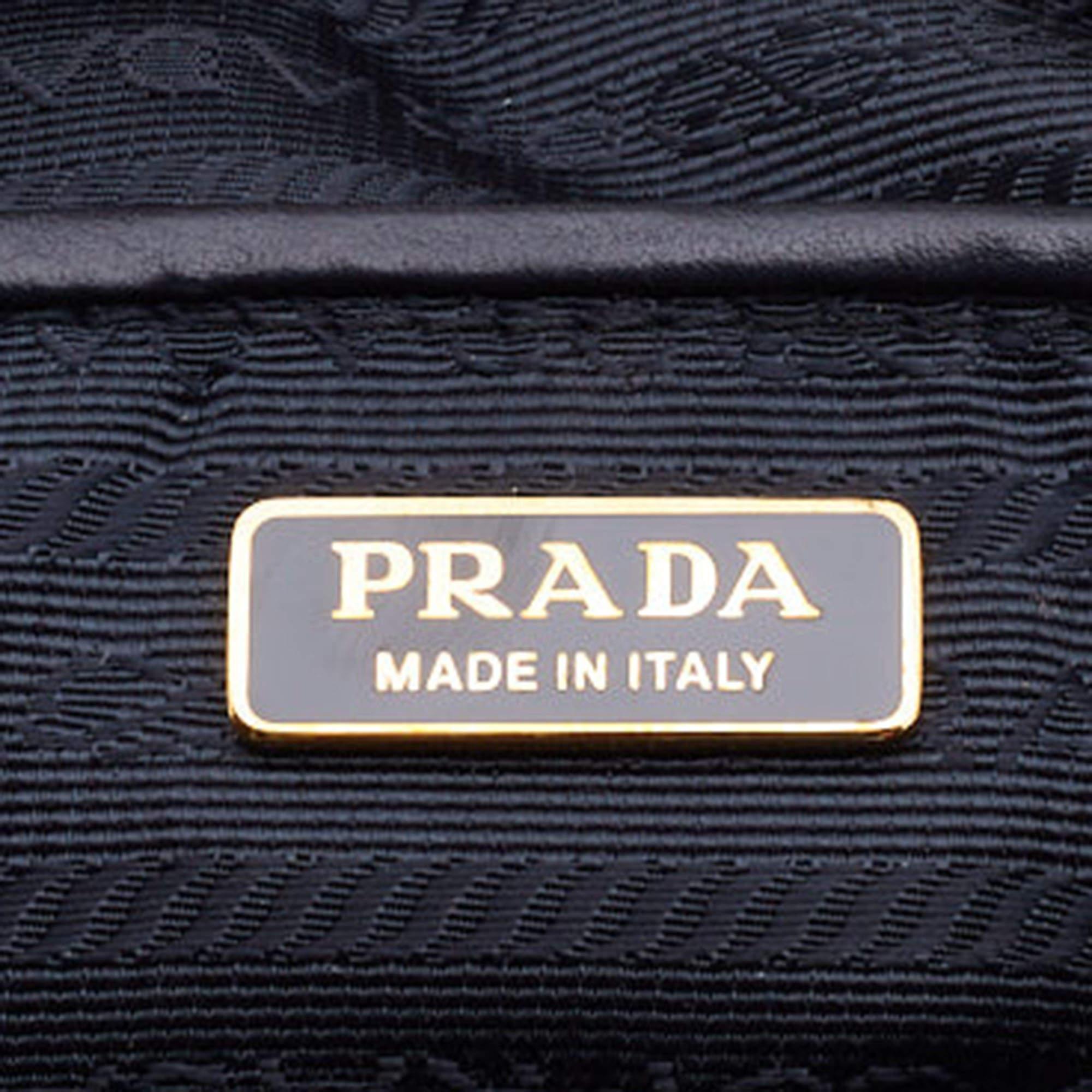 Prada Black Quilted Velvet and Leather Corsaire Belt Bag 2