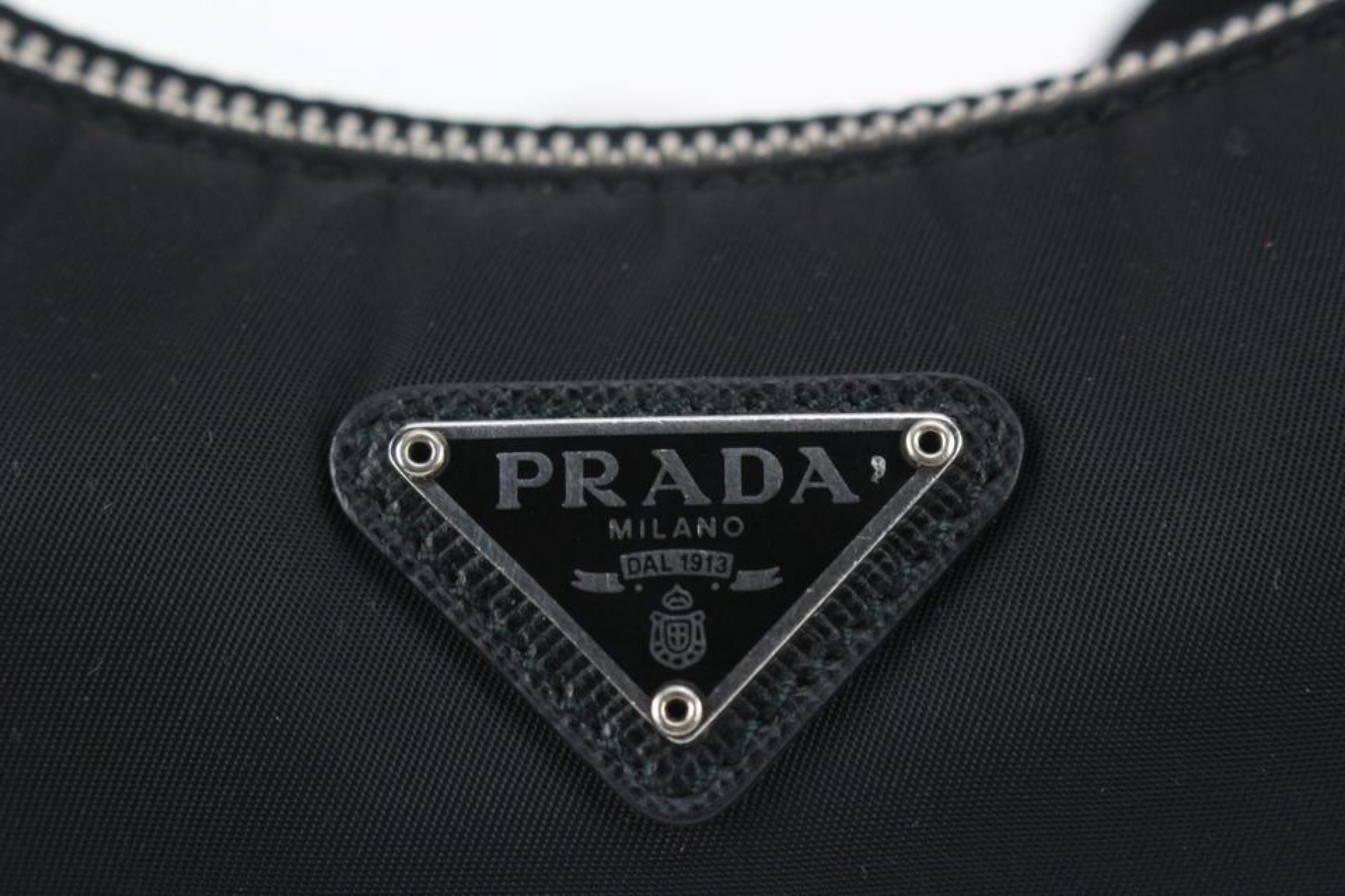 Prada Black Re-Edition 2005 Re-Nylon Multi Mini Chain Hobo 1119p41 3