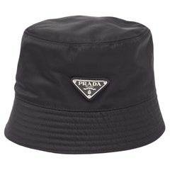Prada Black Re-Nylon Bucket Hat M