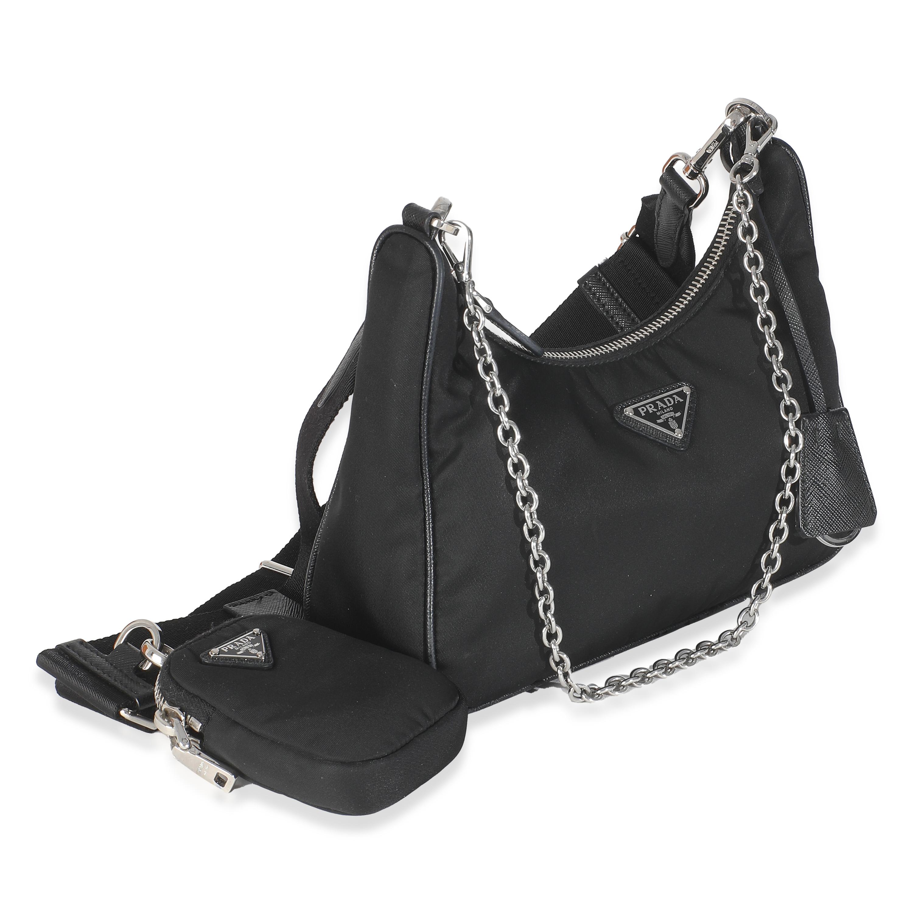 Prada Schwarz Re-Nylon Re-Edition 2005 Tasche im Zustand „Hervorragend“ im Angebot in New York, NY