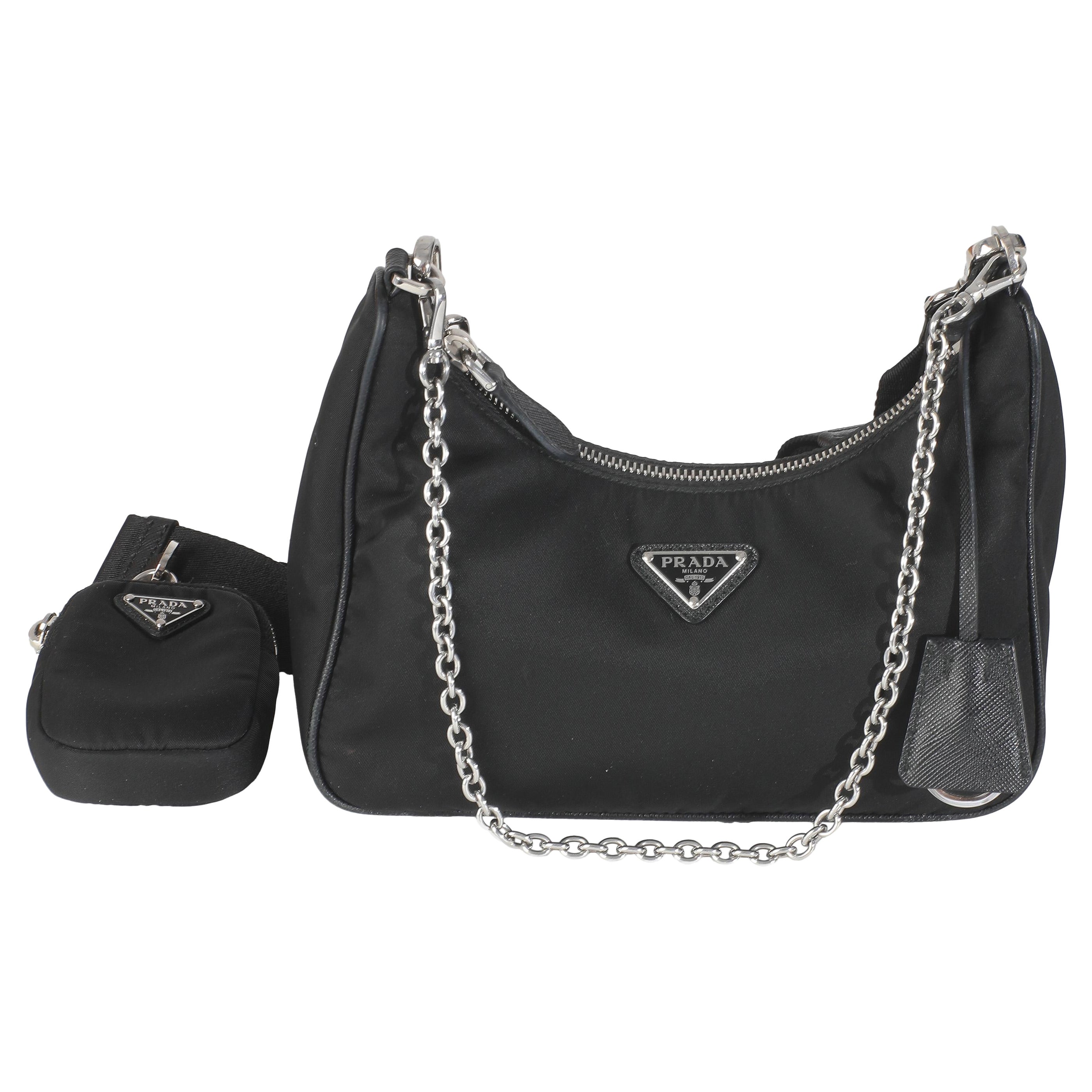 Bolso Prada Re-Nylon Negro Re-Edición 2005