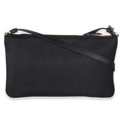 Prada Black Re-Nylon Saffiano Raso Shoulder Bag