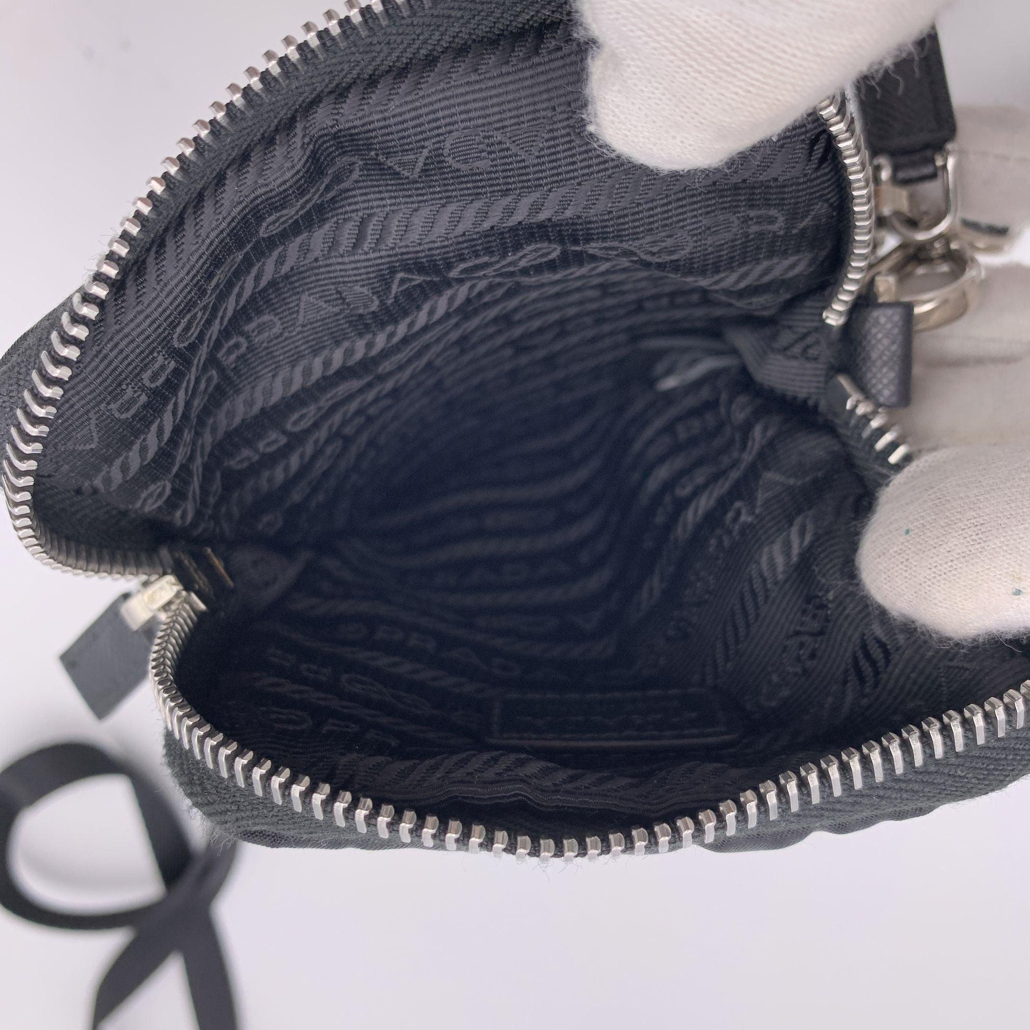 Prada Black Re-Nylon Small Crossbody Smartphone Bag 2