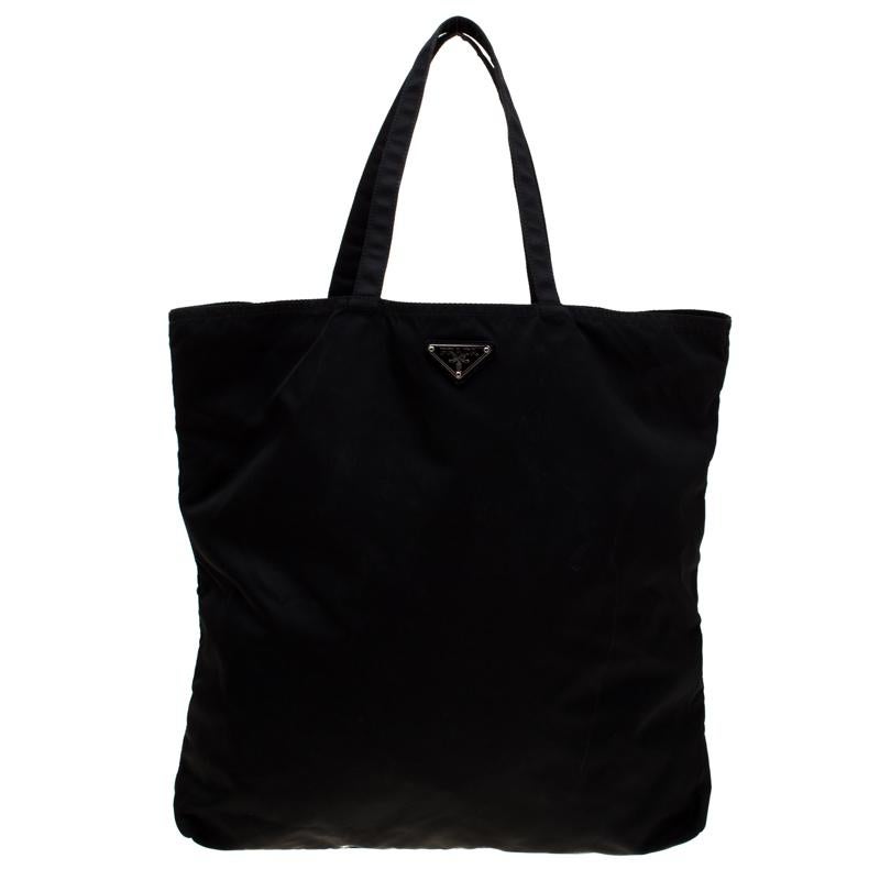 prada nylon shopper tote