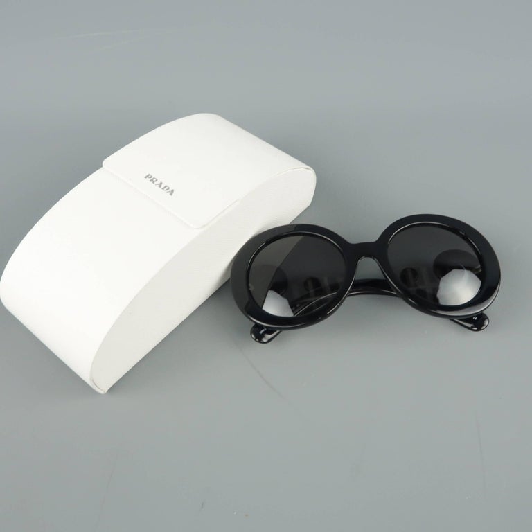 prada sunglasses with swirl on side