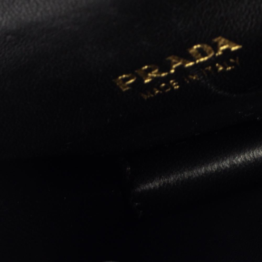 Women's Prada Black Saffiano Leather Astrology Celestial Cahier Crossbody Bag