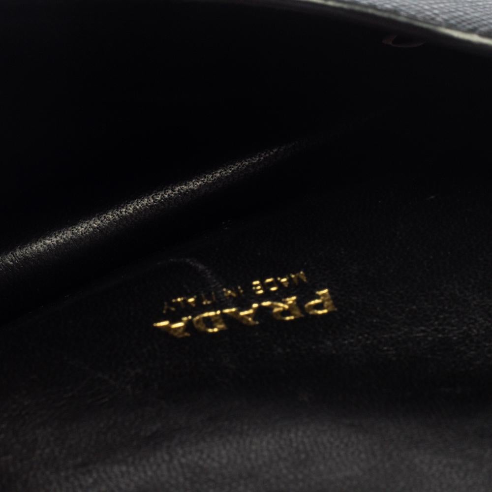 Prada Black Saffiano Leather Astrology Celestial Cahier Crossbody Bag 1