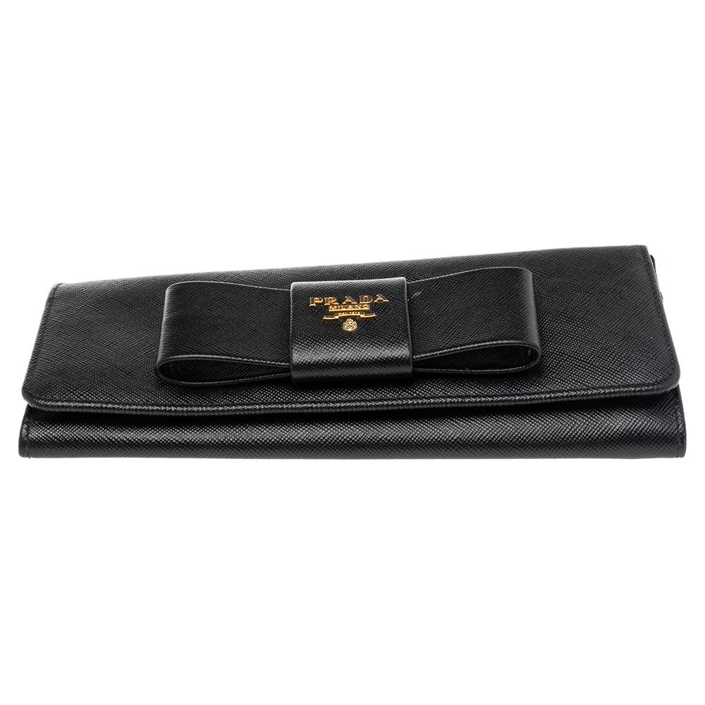 prada wallet with bow