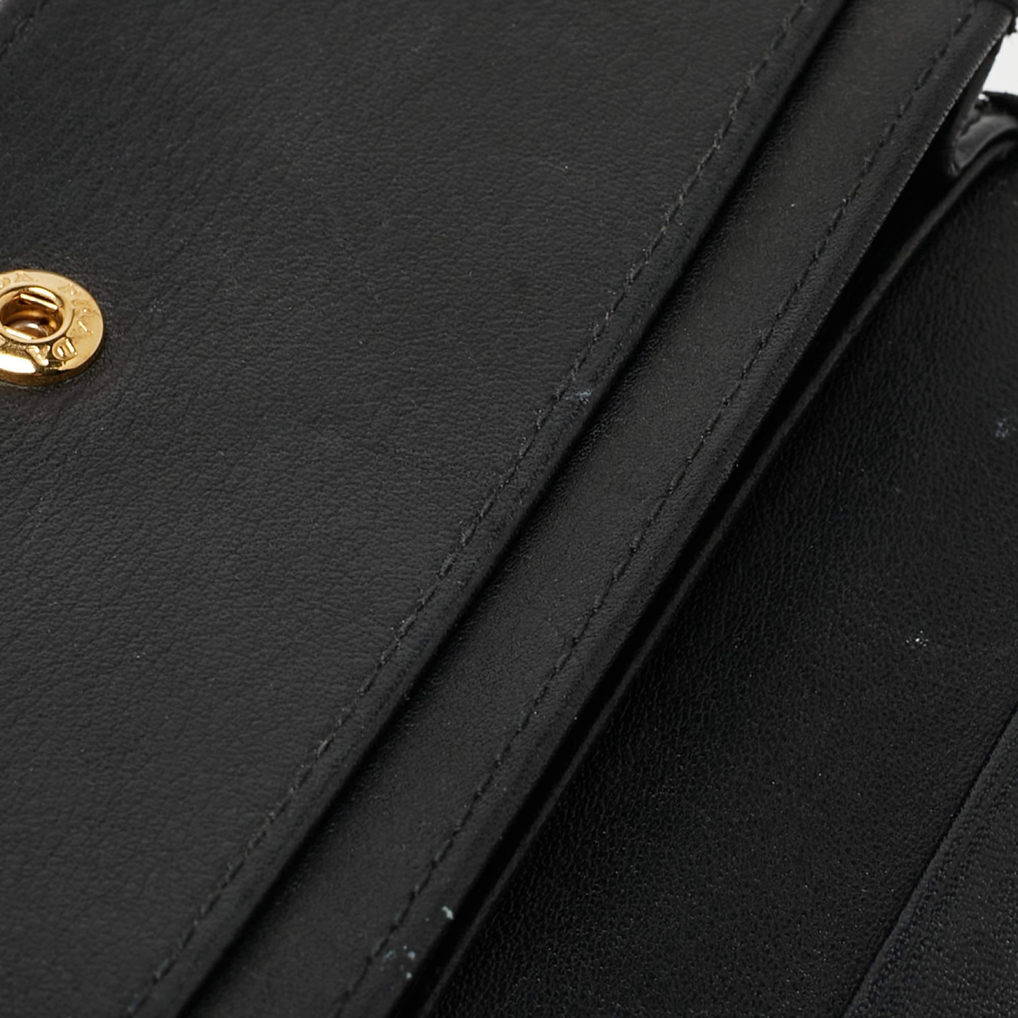 Women's Prada Black Saffiano Leather Business Card Case
