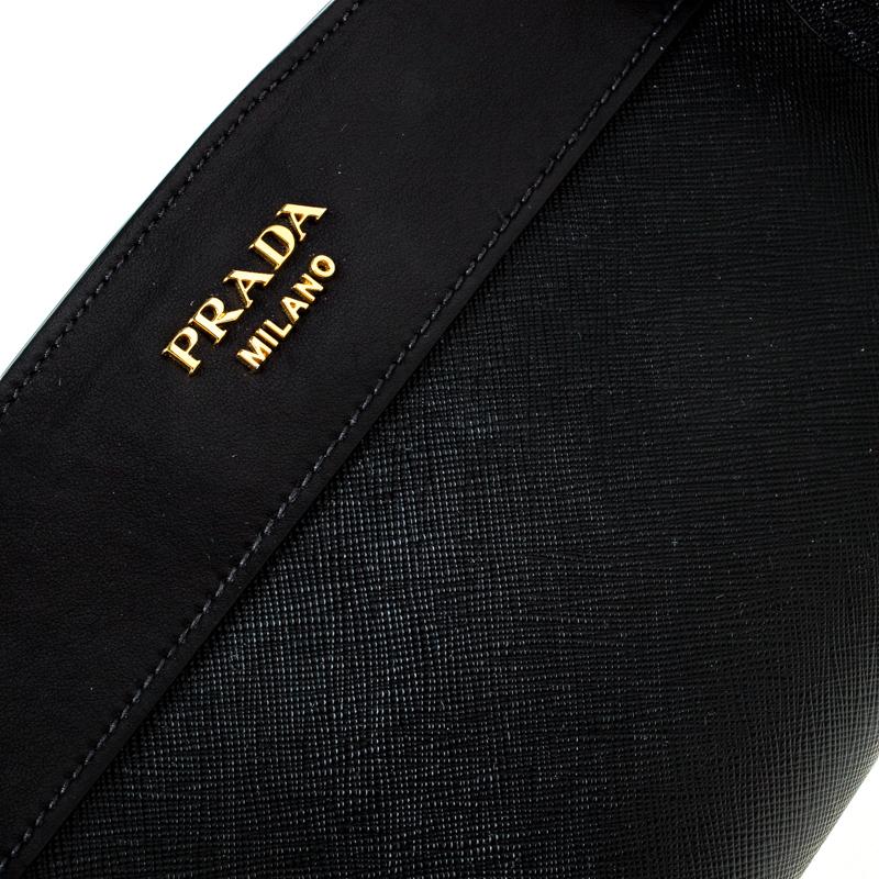 Prada Black Saffiano Leather Crossbody Bag 2