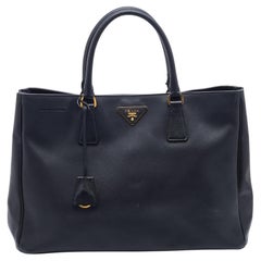 Prada Black Saffiano Leather Large Gardener's Tote