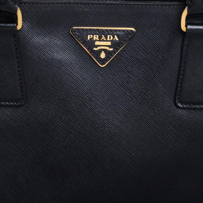 Prada Black Saffiano Leather Open Galleria Tote at 1stDibs  prada tote bags,  prada saffiano leather tote, most iconic prada bags