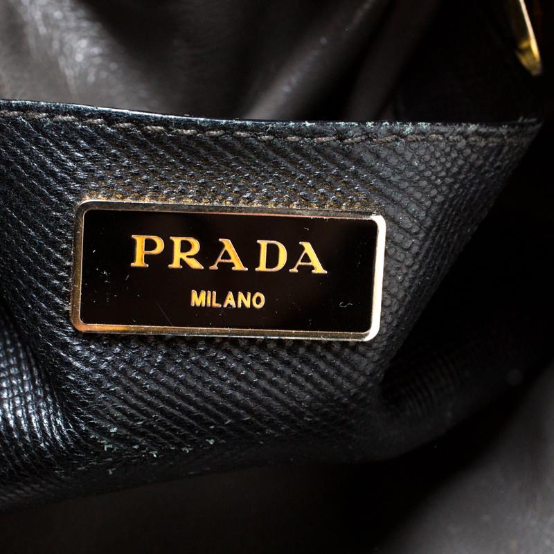 Prada Black Saffiano Leather Promenade Satchel 1