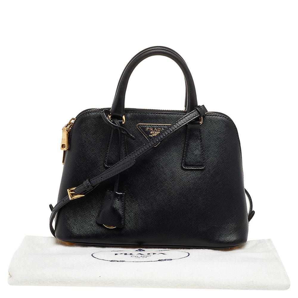 Prada Black Saffiano Leather Small Promenade Crossbody Bag 7
