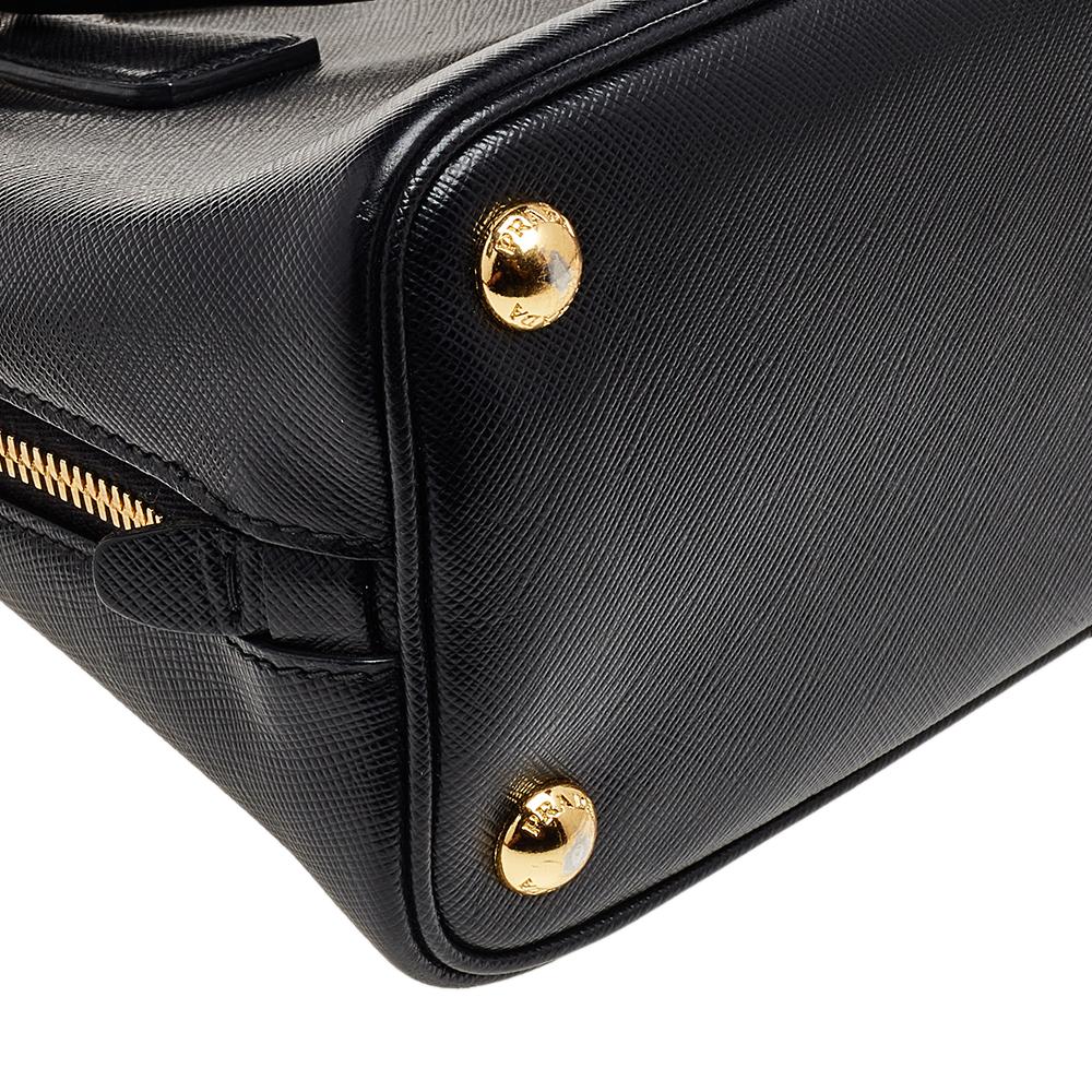 Prada Black Saffiano Leather Small Promenade Crossbody Bag 2