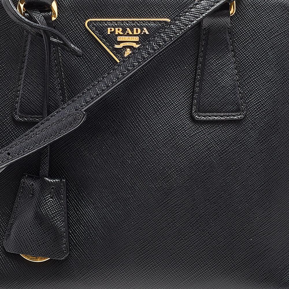 Prada Black Saffiano Leather Small Promenade Crossbody Bag 4