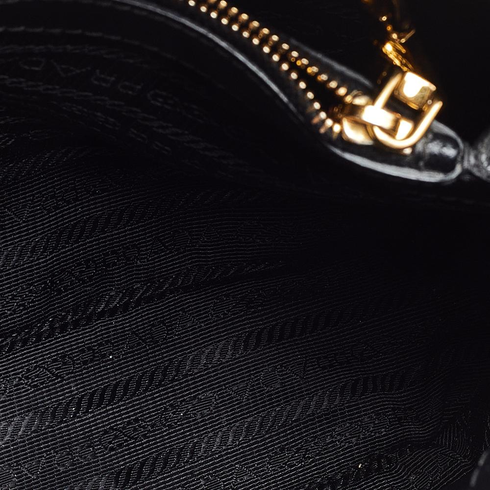 Prada Black Saffiano Leather Small Promenade Crossbody Bag 5